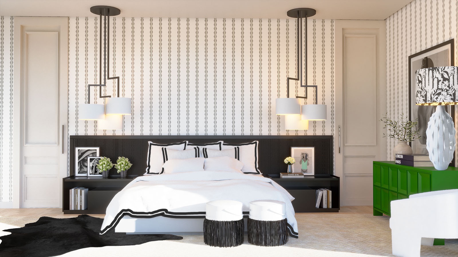 Bedroom | Black and White Obsession